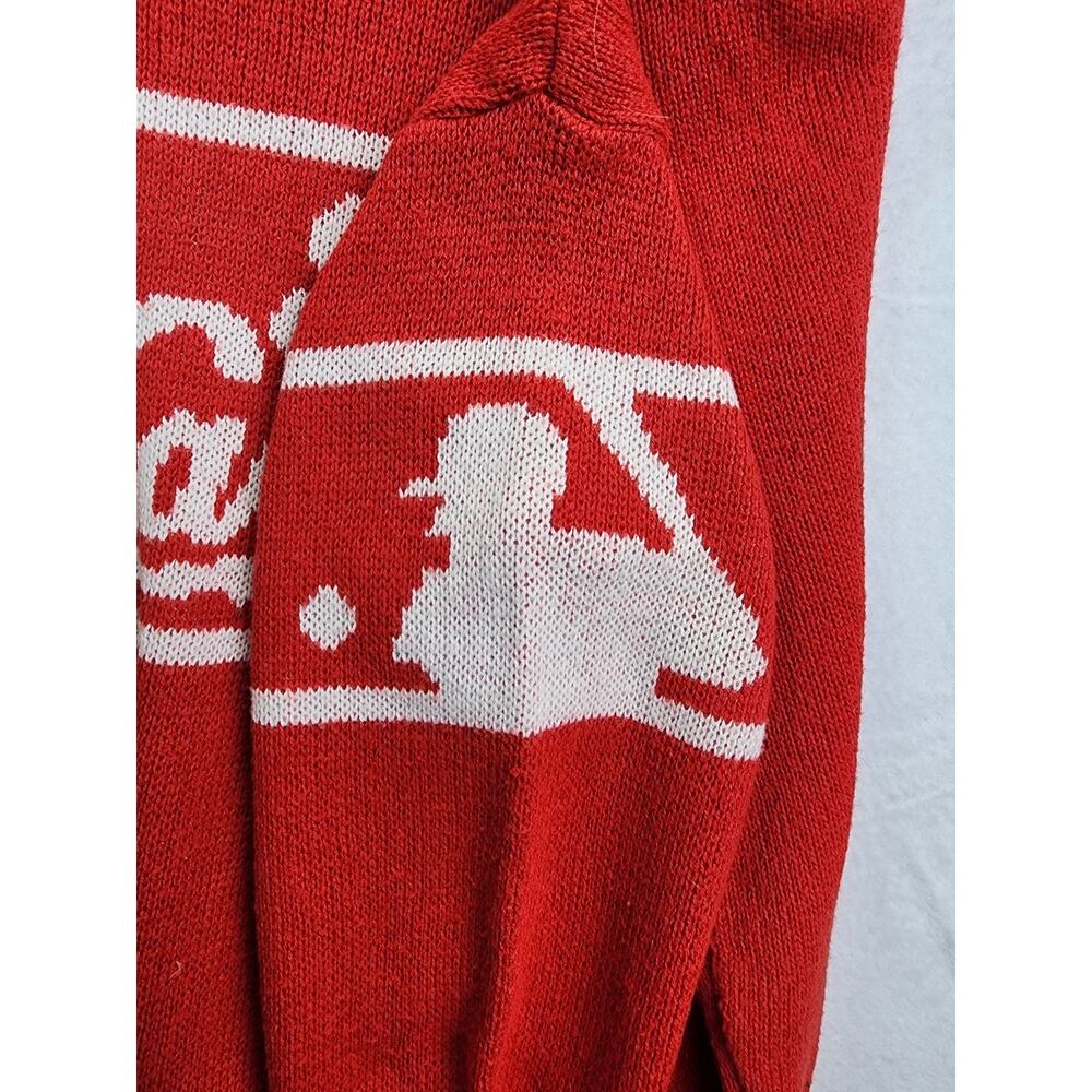 Cliff Engle St Louis Cardinals Med Crewneck Sweater MLB Baseball Red White 1980s - Picture 2 of 9